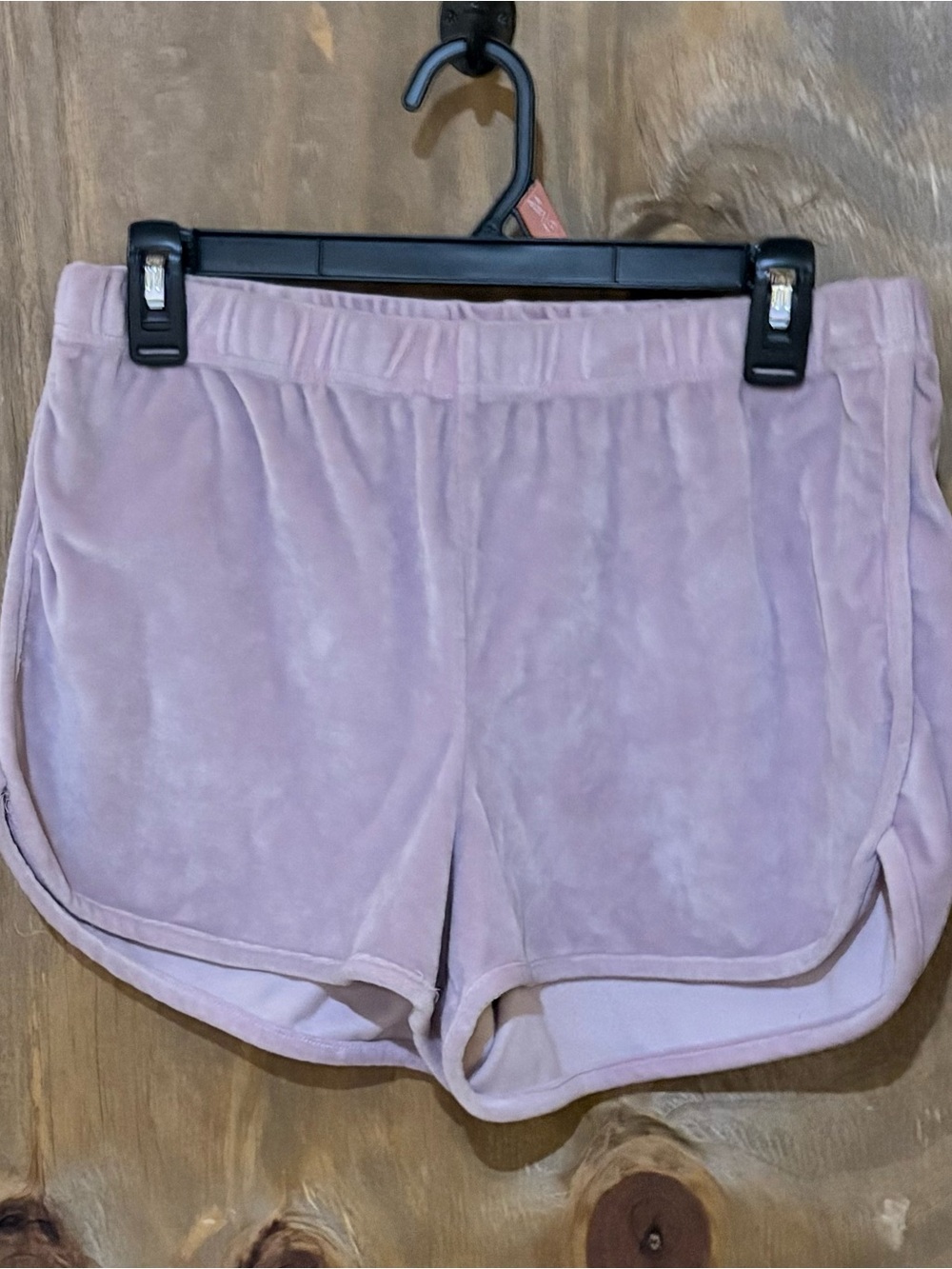 Juicy Couture Velour Shorts - Light Purple with JUICY on the back
